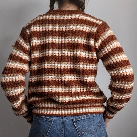 Vintage striped pullover sweatshirt - Picture 2 of 3